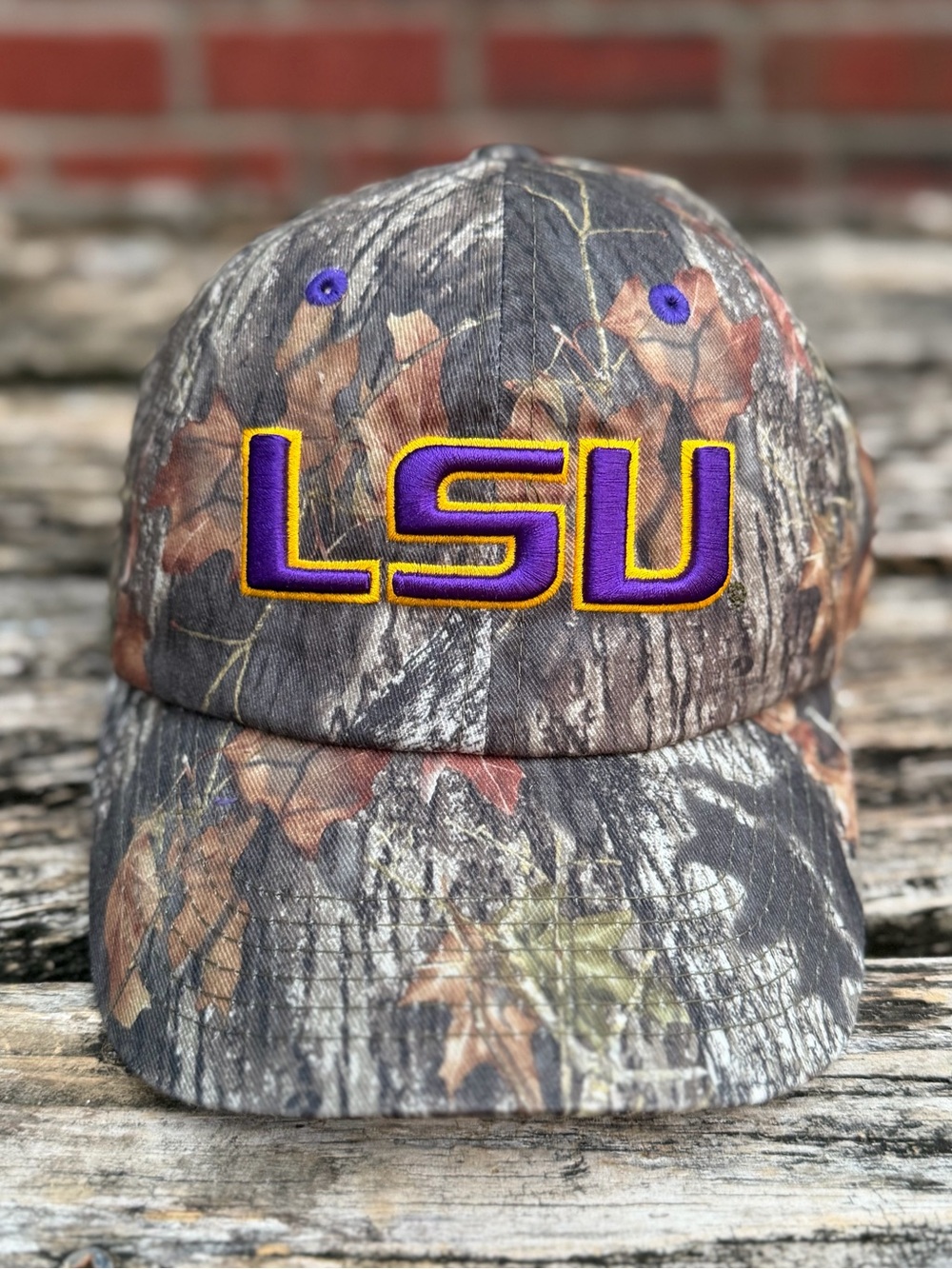 Captivating Headwear LSU Tigers Camo Camouflage Adjustable Baseball Hat Cap P1